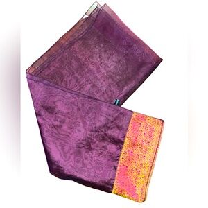Spinoso iridescent, purple and gold scarf/ shawl